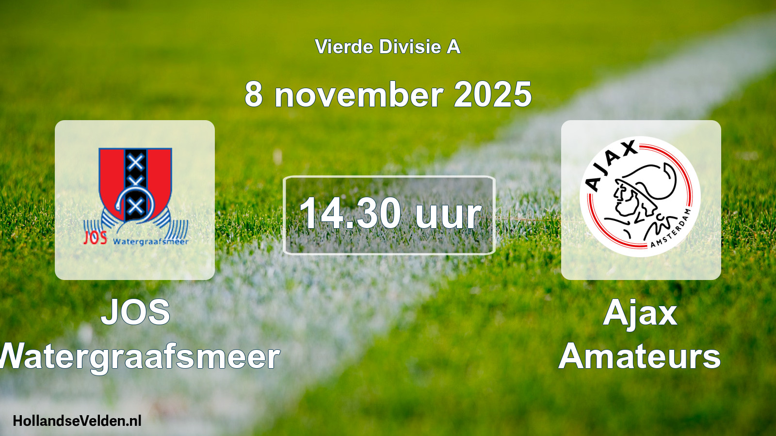 Scheduled Match: JOS Watergraafsmeer - Ajax Amateurs (8 November 2025)
