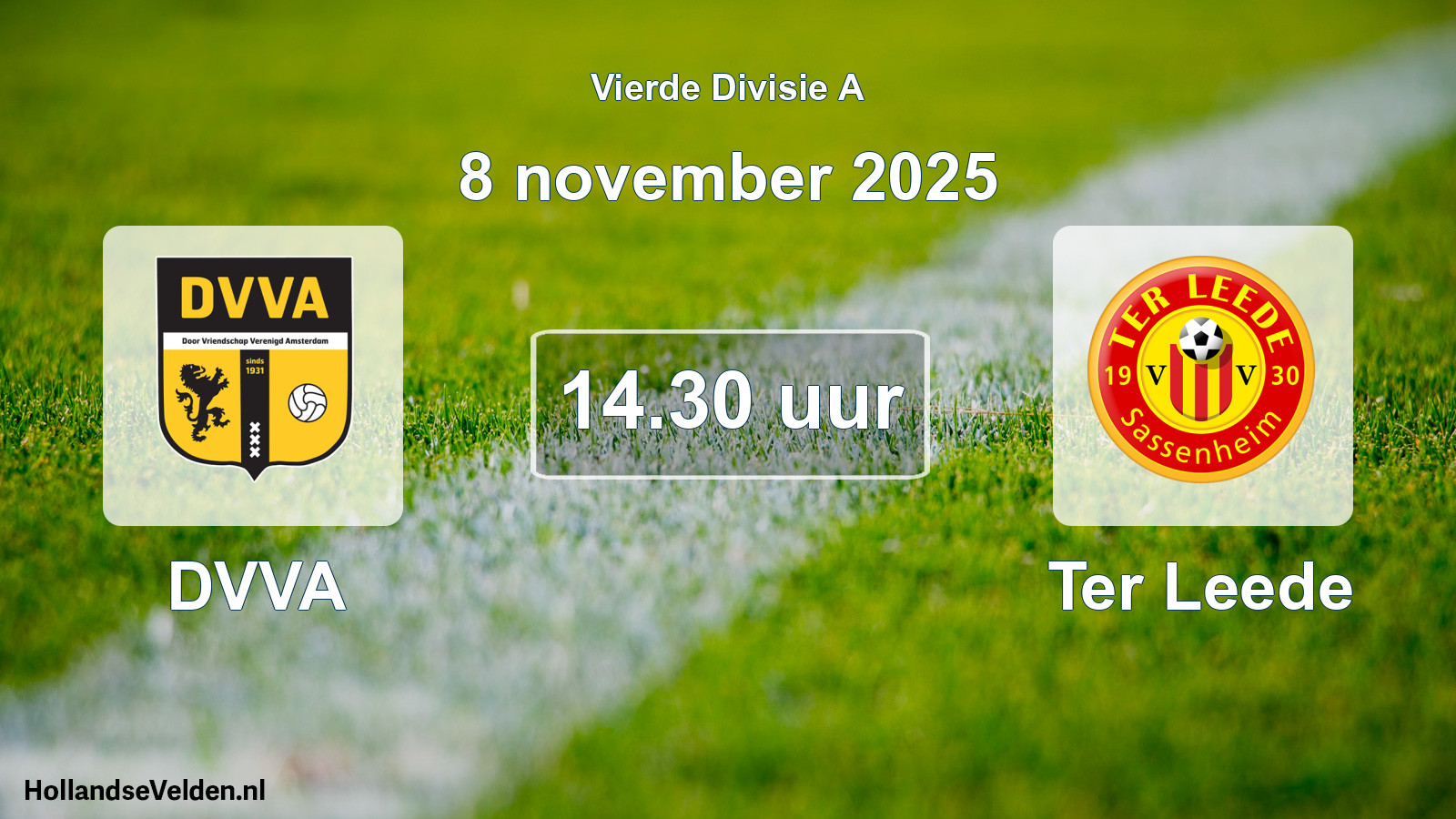 Scheduled Match: DVVA - Ter Leede (8 November 2025)