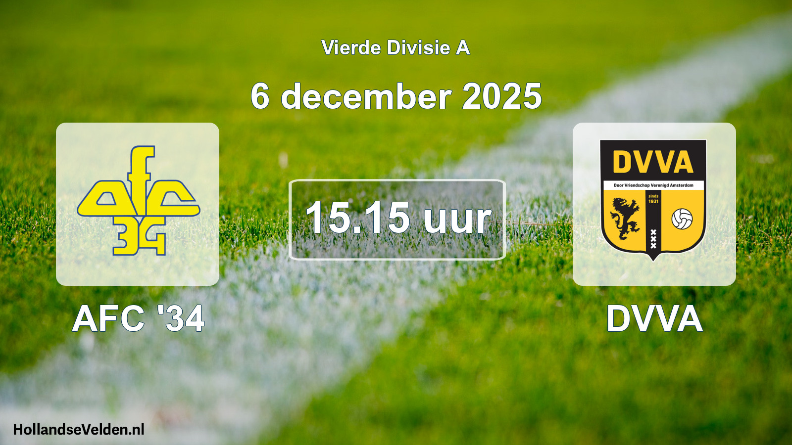 Scheduled Match: AFC '34 - DVVA (6 December 2025)