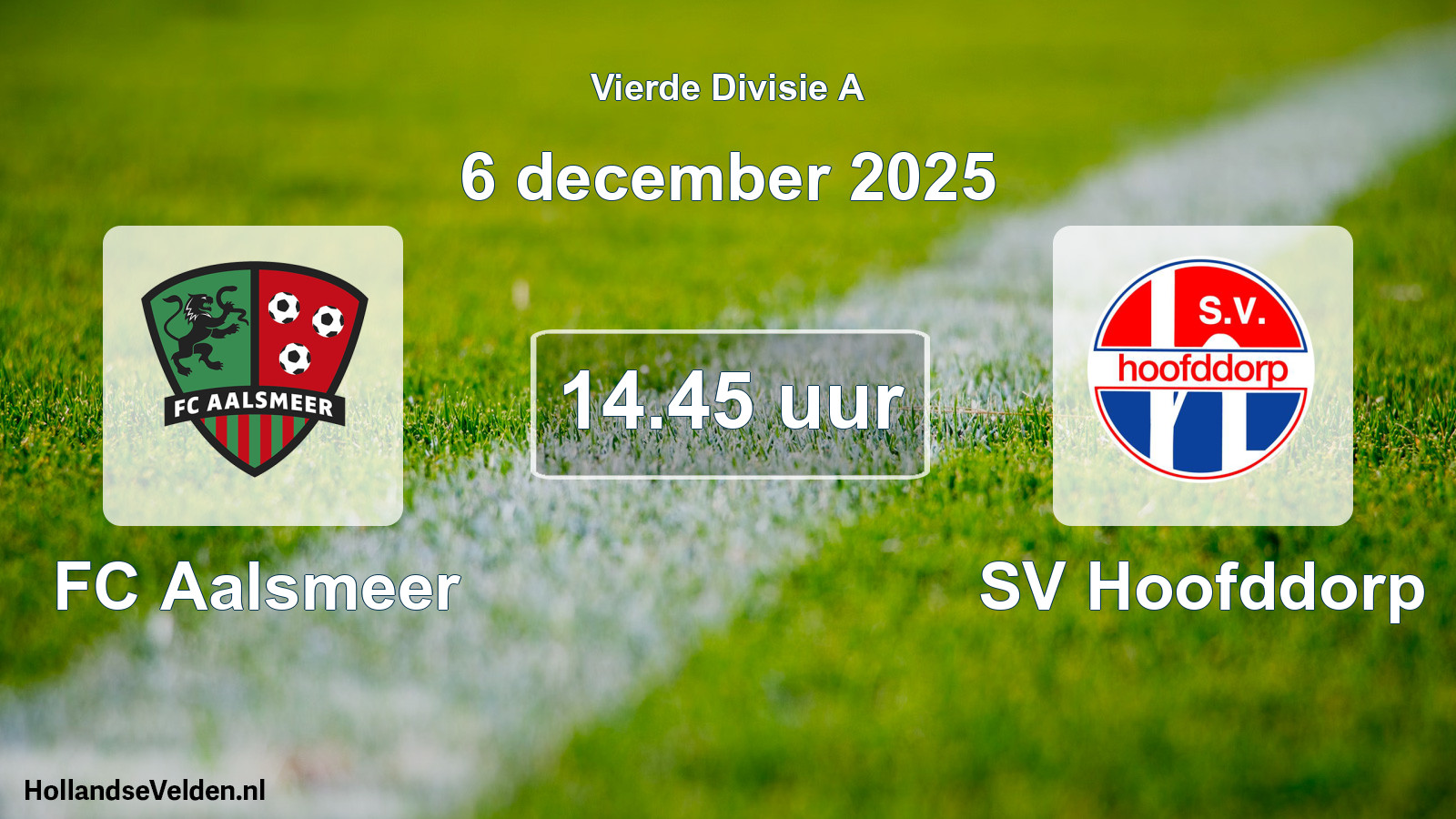 Scheduled Match: FC Aalsmeer - SV Hoofddorp (6 December 2025)