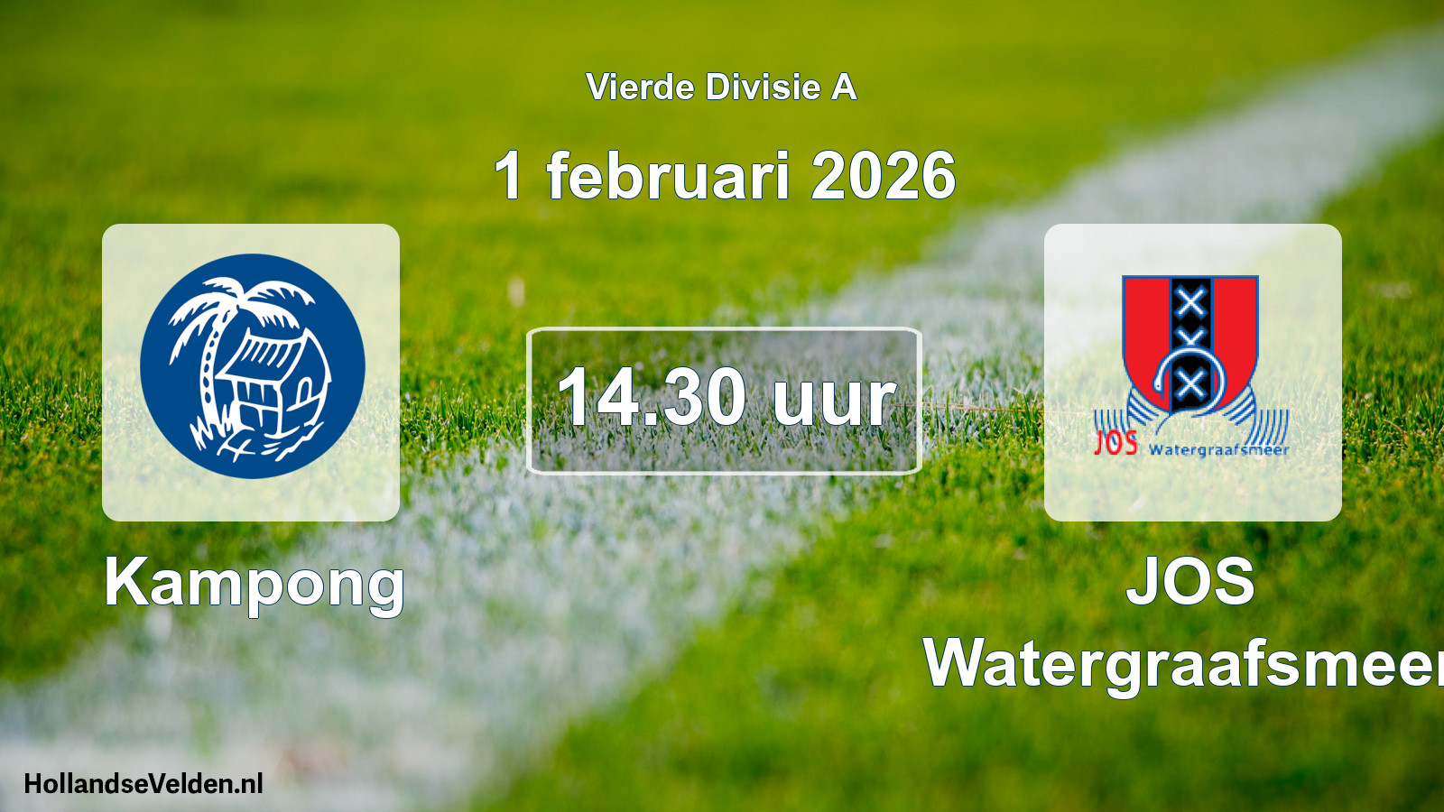 Scheduled Match: Kampong - JOS Watergraafsmeer (1 February 2026)