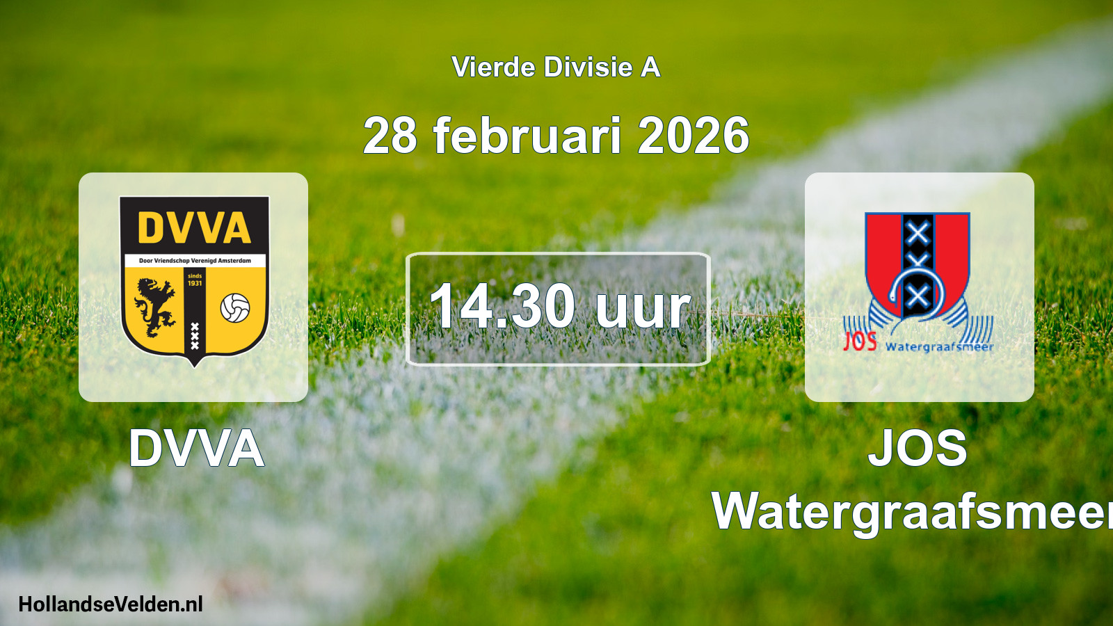 Scheduled Match: DVVA - JOS Watergraafsmeer (28 February 2026)