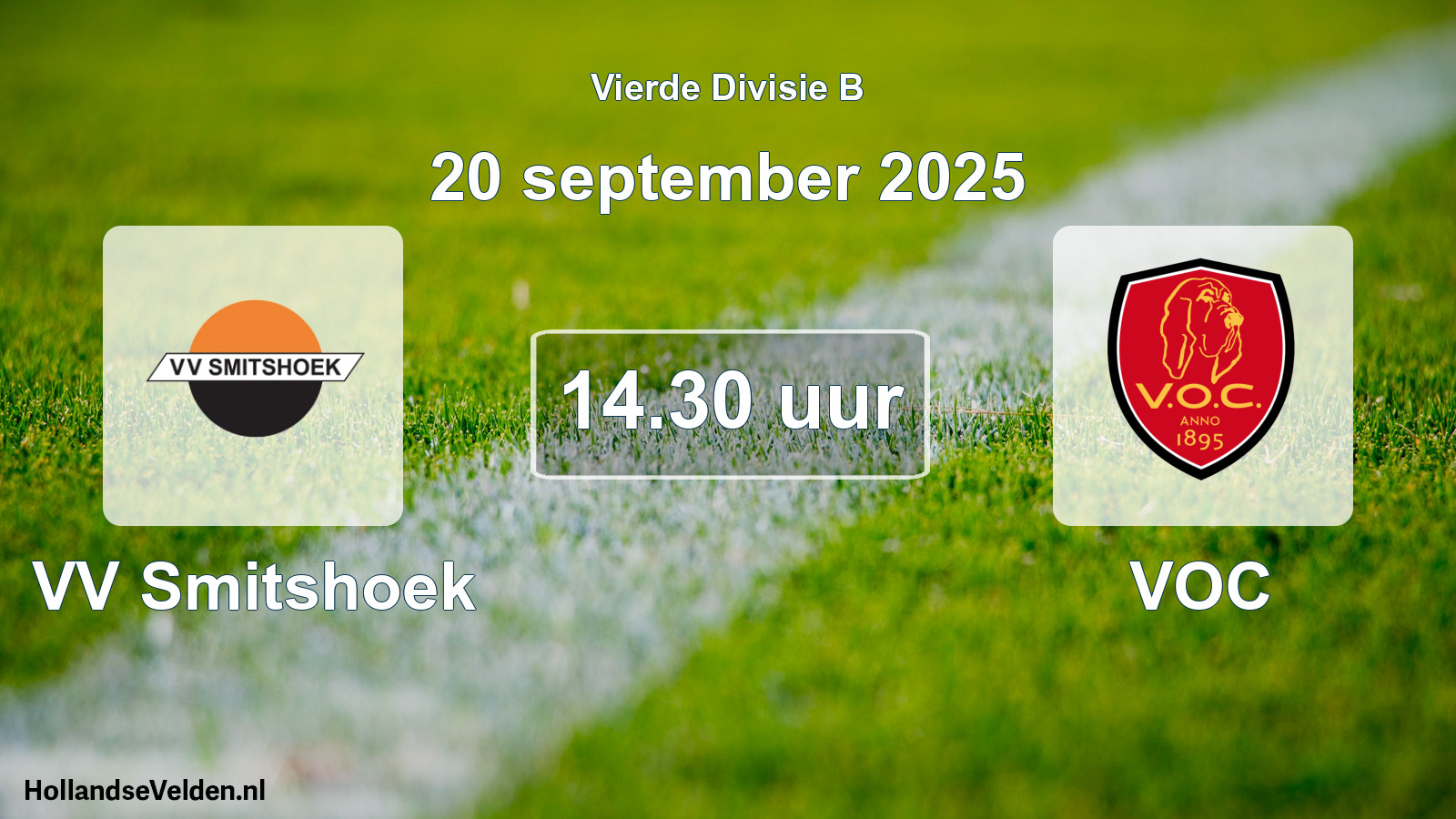 Scheduled Match: VV Smitshoek - VOC (20 September 2025)
