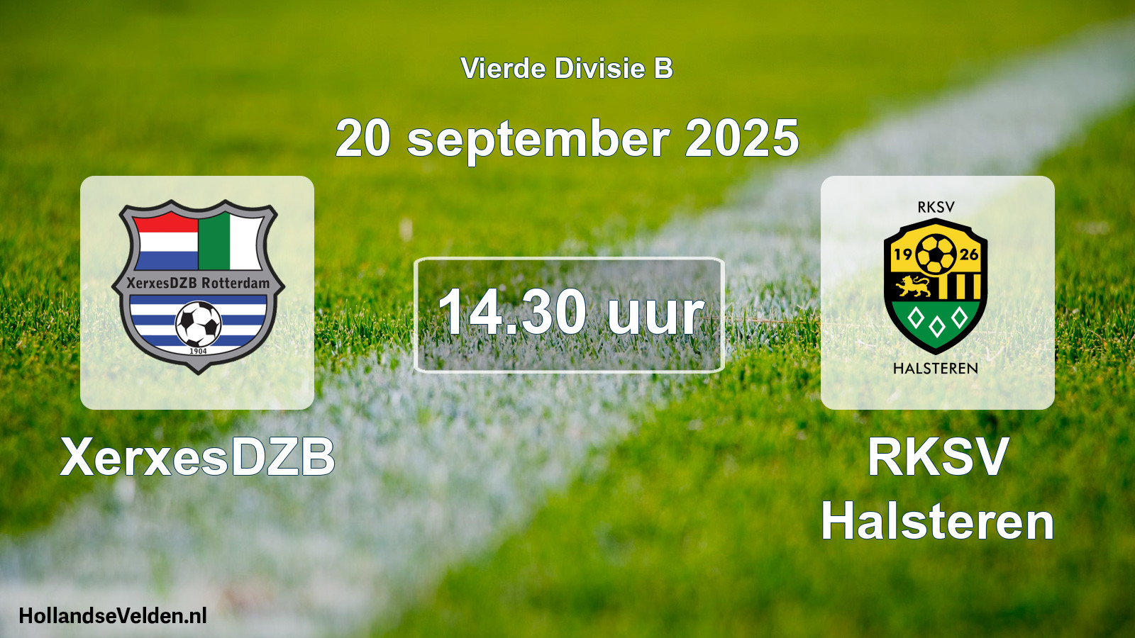 Scheduled Match: XerxesDZB - RKSV Halsteren (20 September 2025)