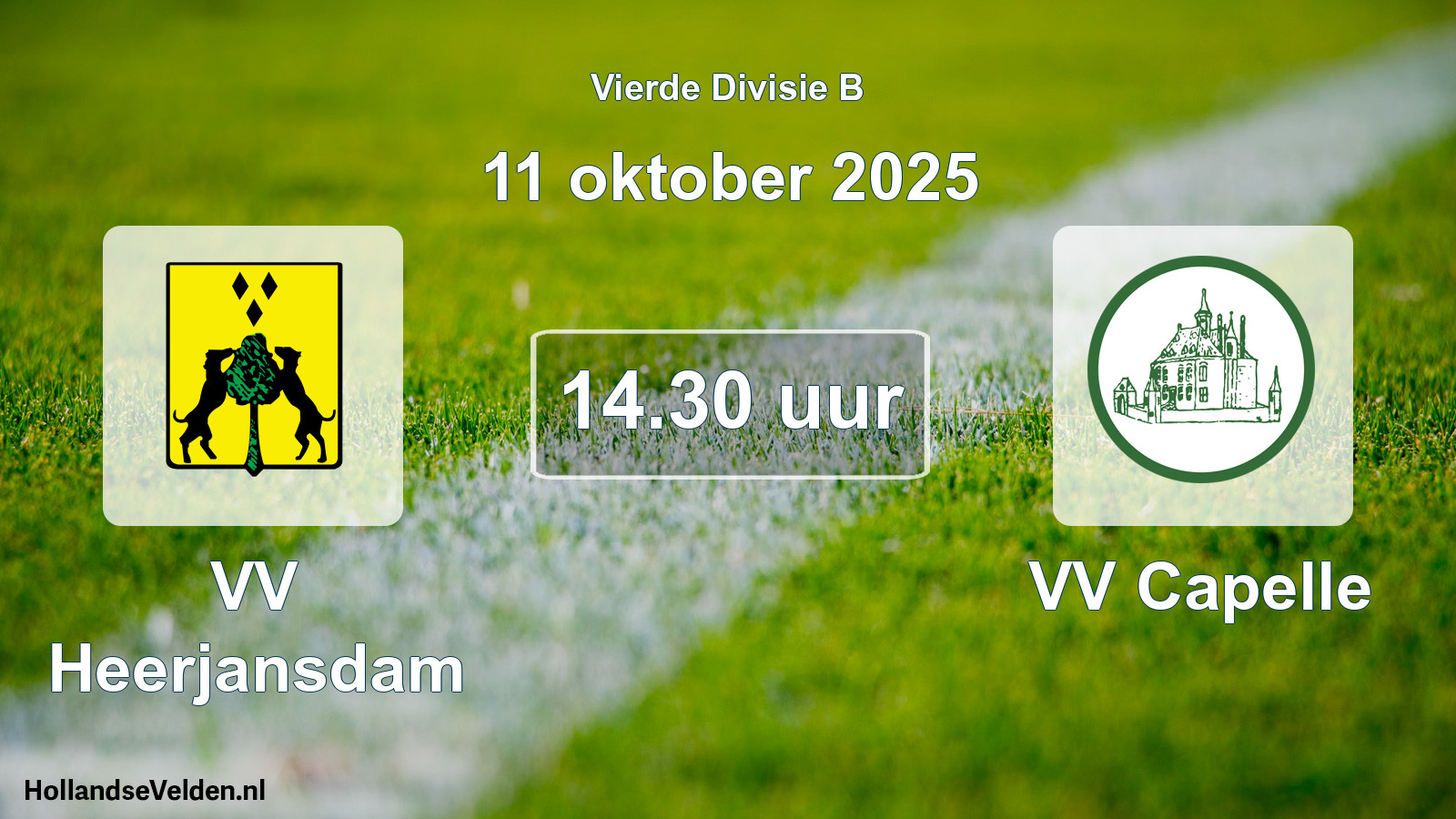 Scheduled Match: VV Heerjansdam - VV Capelle (11 October 2025)