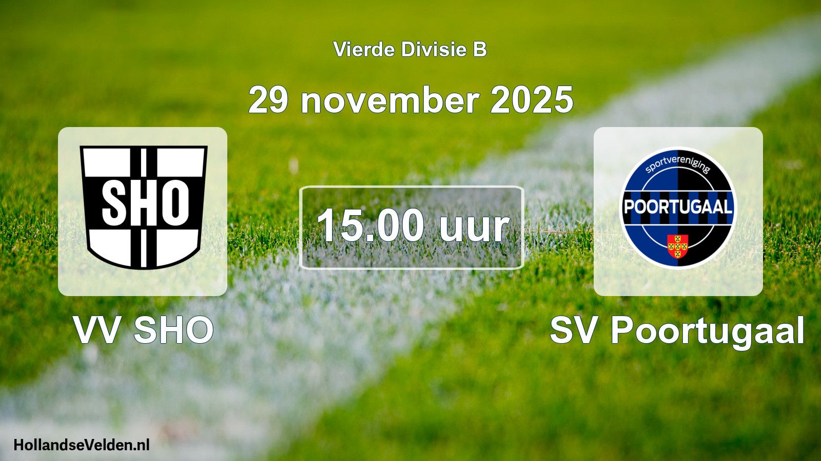 Scheduled Match: VV SHO - SV Poortugaal (29 November 2025)
