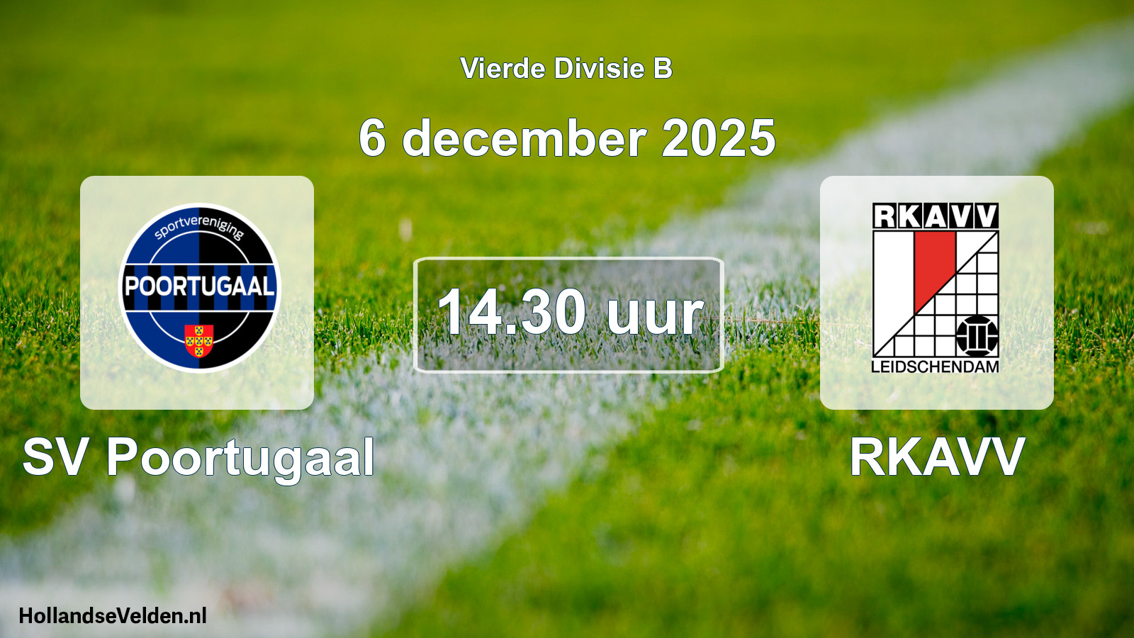 Scheduled Match: SV Poortugaal - RKAVV (6 December 2025)