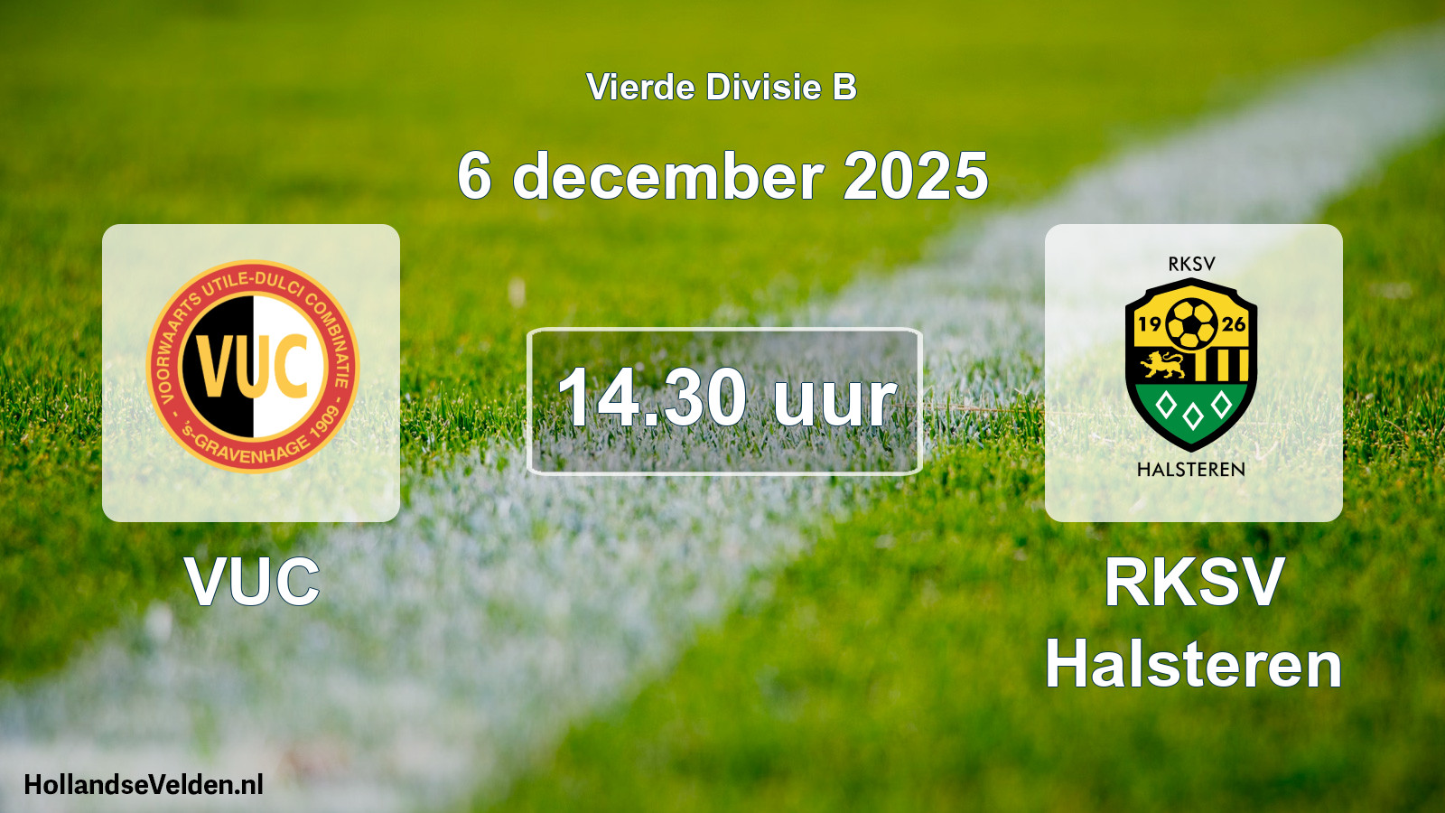 Scheduled Match: VUC - RKSV Halsteren (6 December 2025)