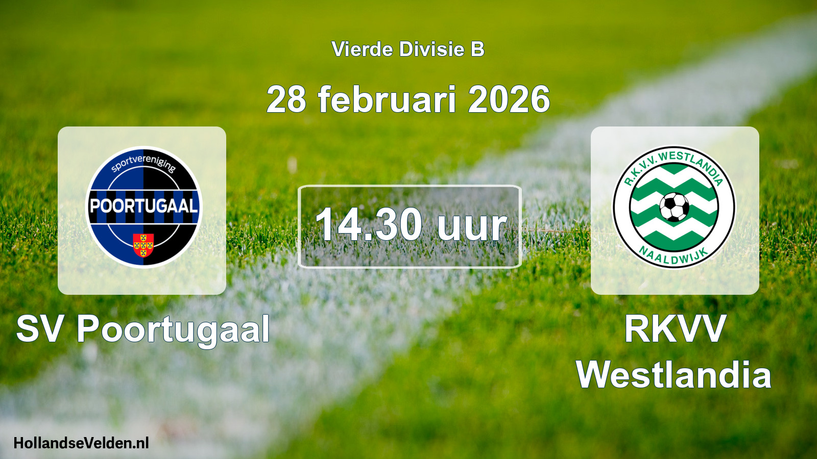 Scheduled Match: SV Poortugaal - RKVV Westlandia (28 February 2026)