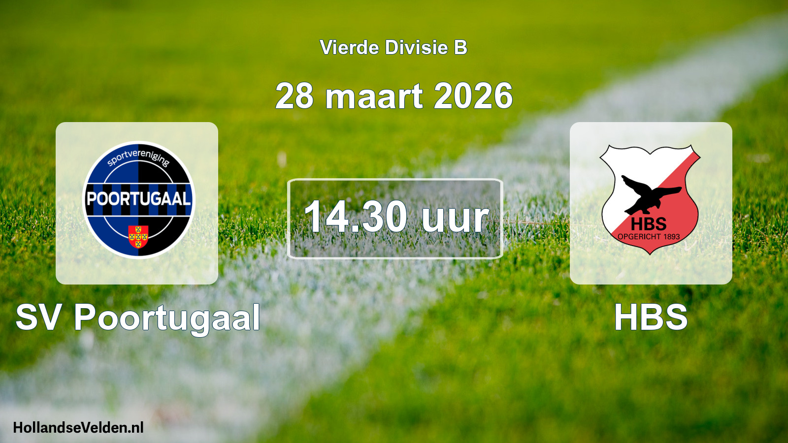 Scheduled Match: SV Poortugaal - HBS (28 March 2026)