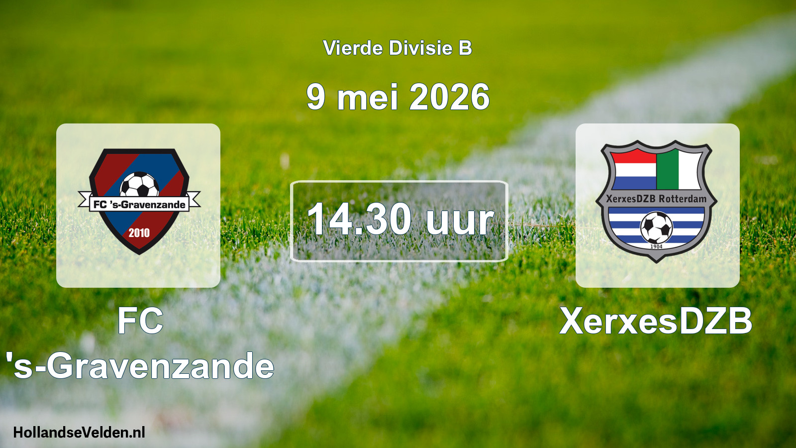 Scheduled Match: FC 's-Gravenzande - XerxesDZB (9 May 2026)