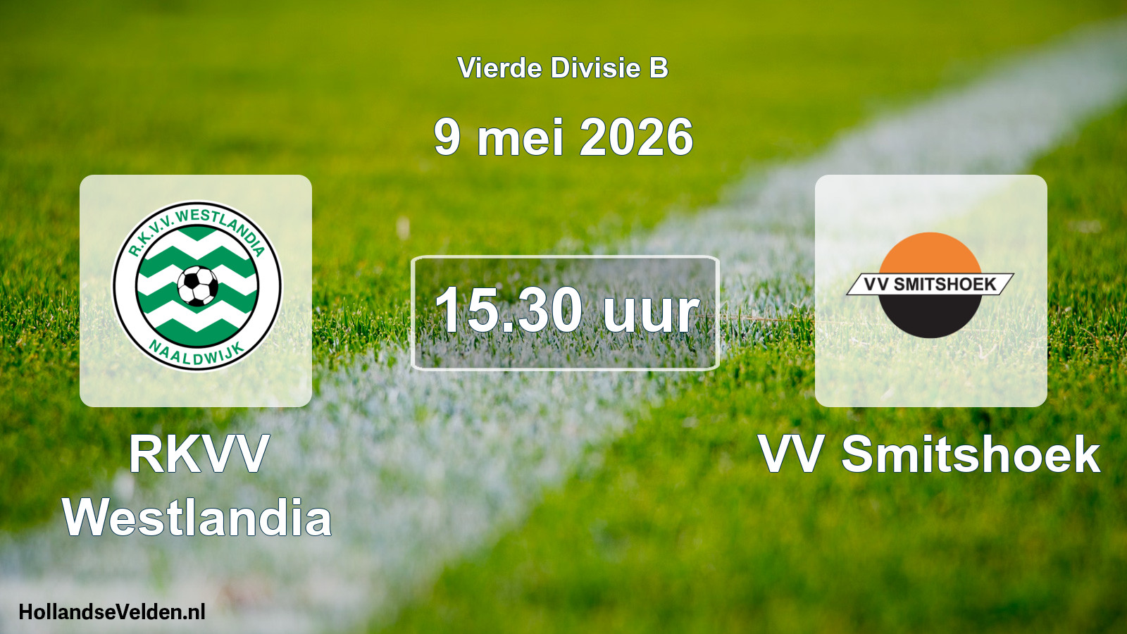 Scheduled Match: RKVV Westlandia - VV Smitshoek (9 May 2026)