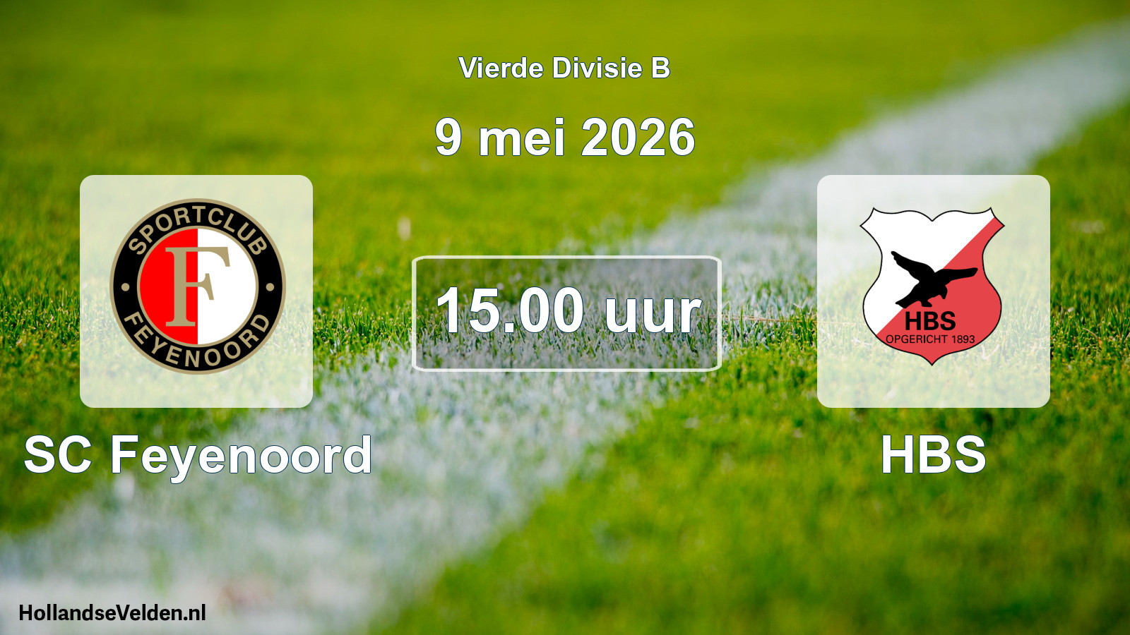 Scheduled Match: SC Feyenoord - HBS (9 May 2026)