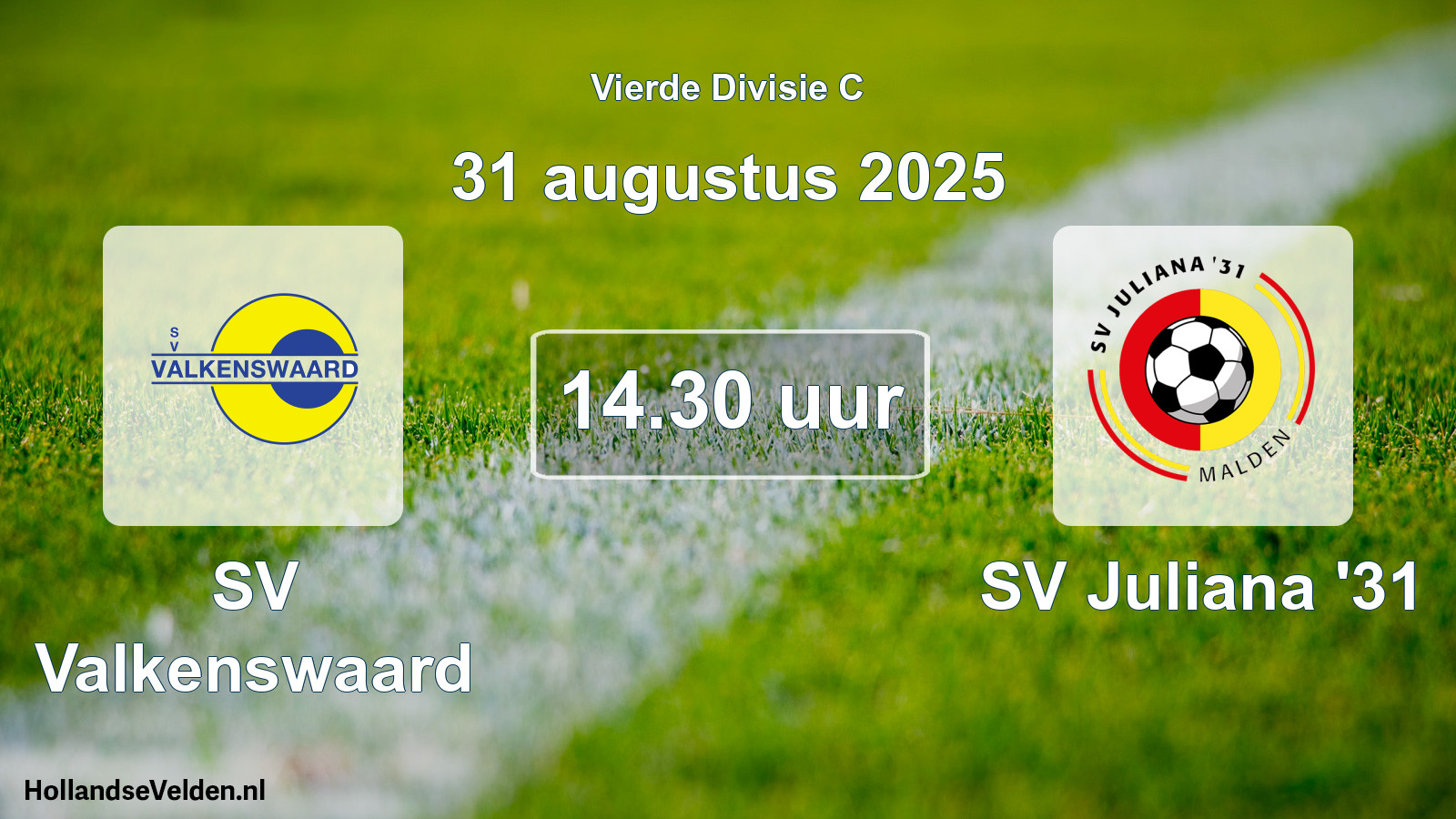 Scheduled Match: SV Valkenswaard - SV Juliana '31 (31 August 2025)