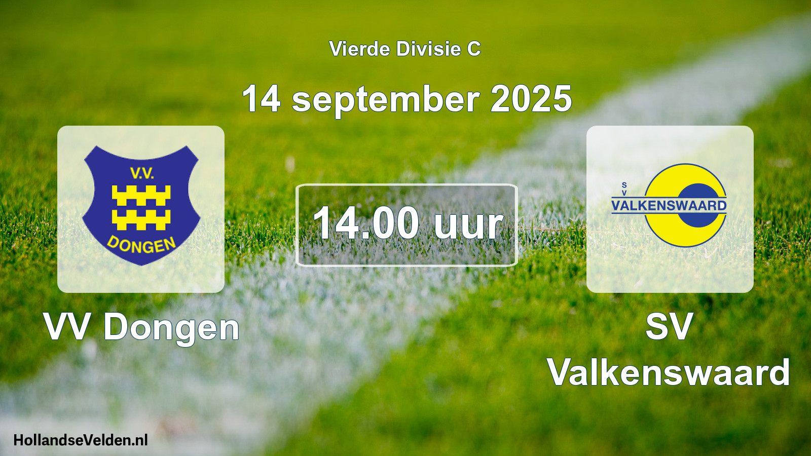 Scheduled Match: VV Dongen - SV Valkenswaard (14 September 2025)