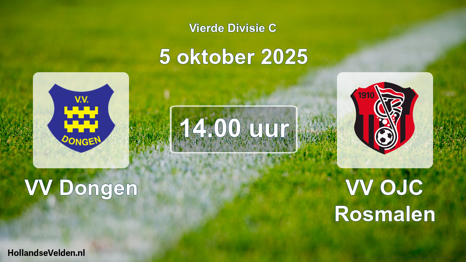 Scheduled Match: VV Dongen - VV OJC Rosmalen (5 October 2025)