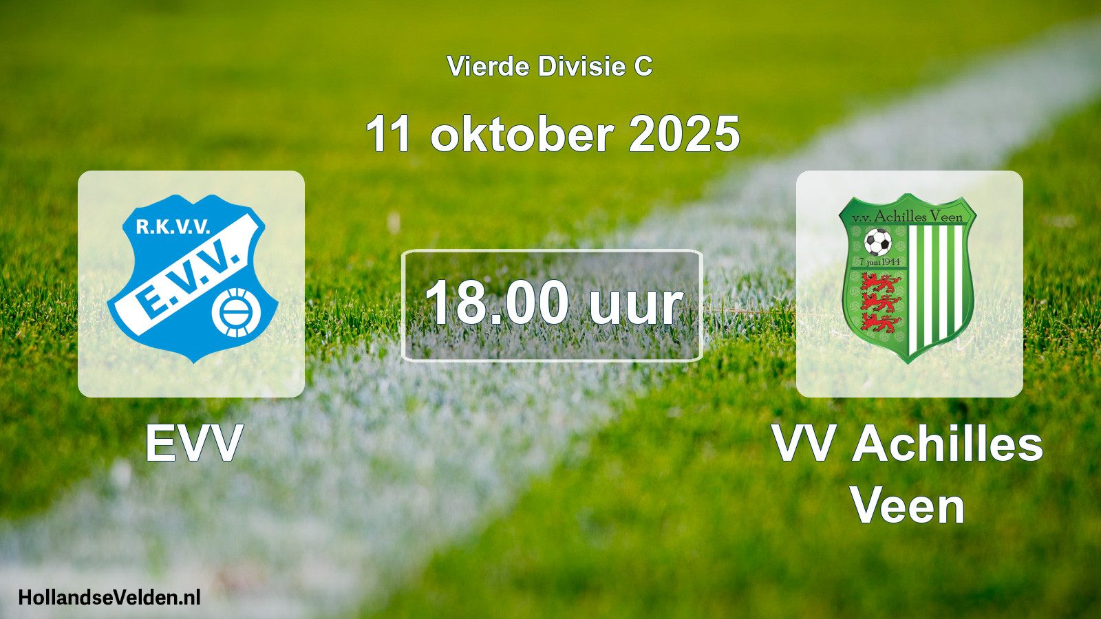 Scheduled Match: EVV - VV Achilles Veen (11 October 2025)