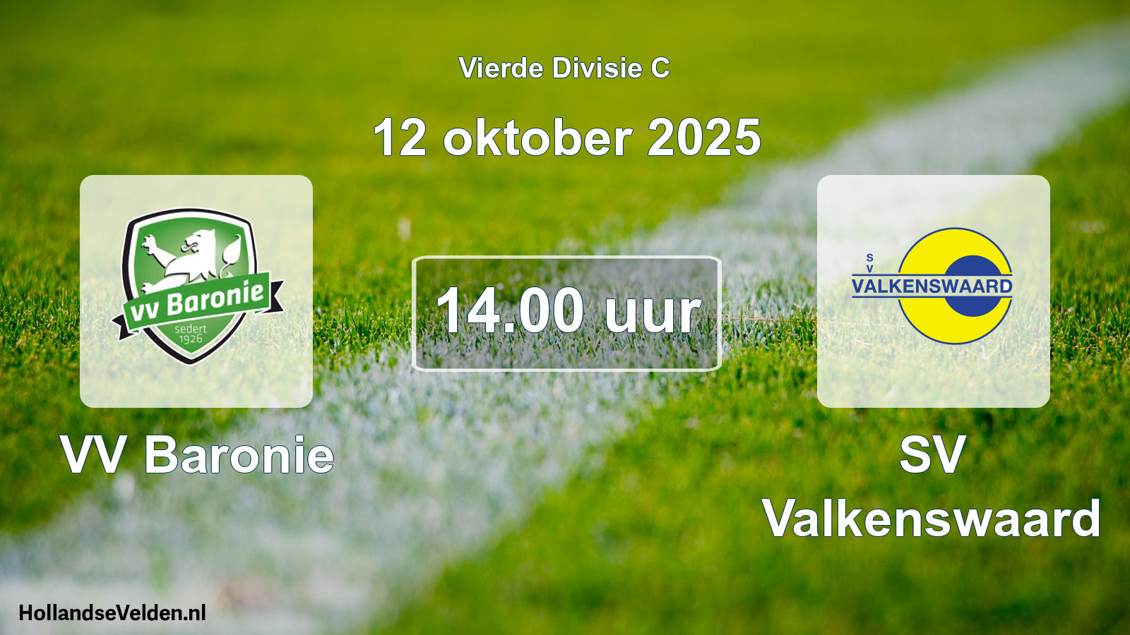 Scheduled Match: VV Baronie - SV Valkenswaard (12 October 2025)
