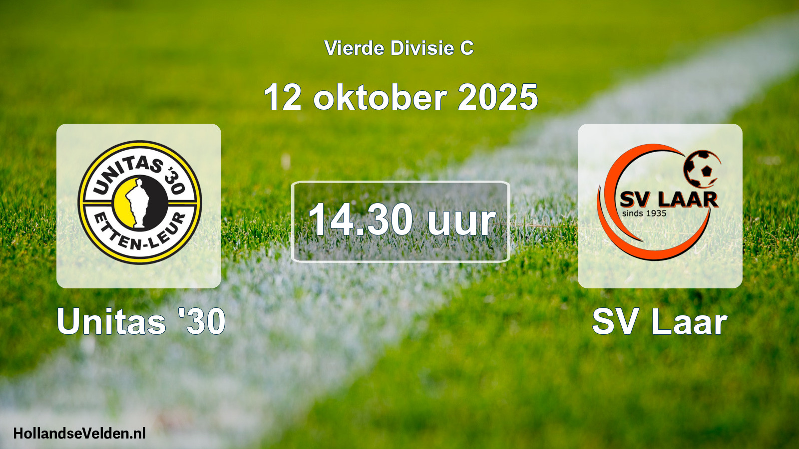 Scheduled Match: Unitas '30 - SV Laar (12 October 2025)