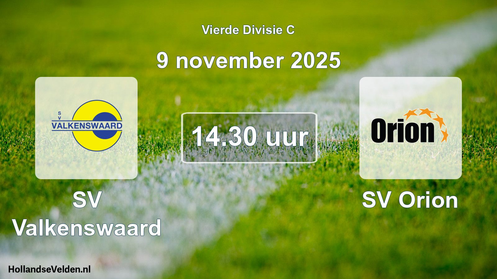 Scheduled Match: SV Valkenswaard - SV Orion (9 November 2025)