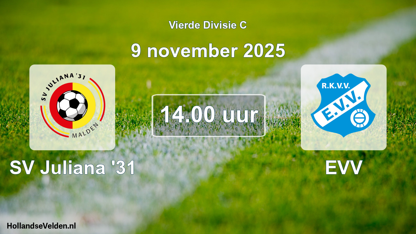 Scheduled Match: SV Juliana '31 - EVV (9 November 2025)