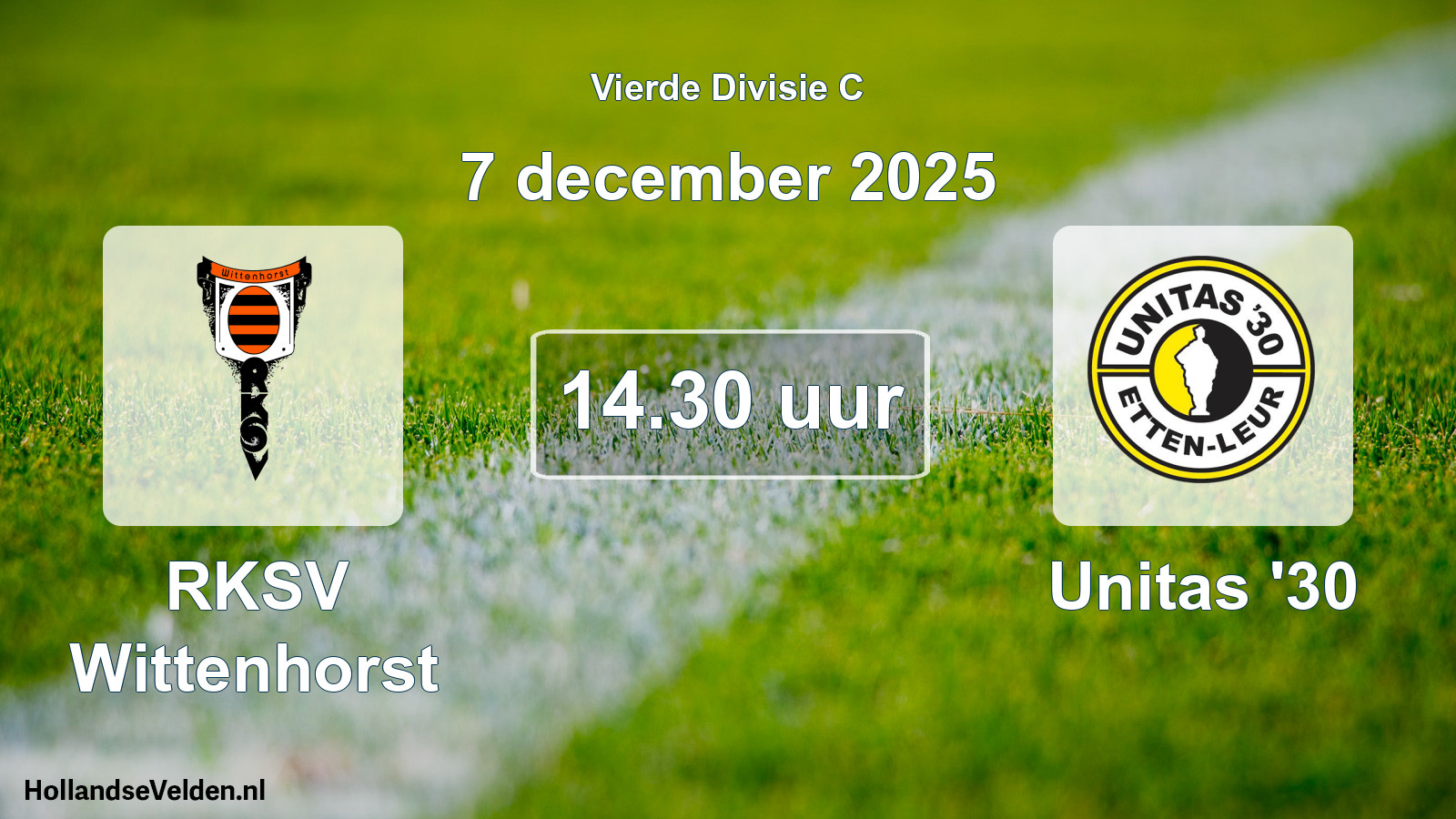 Scheduled Match: RKSV Wittenhorst - Unitas '30 (7 December 2025)