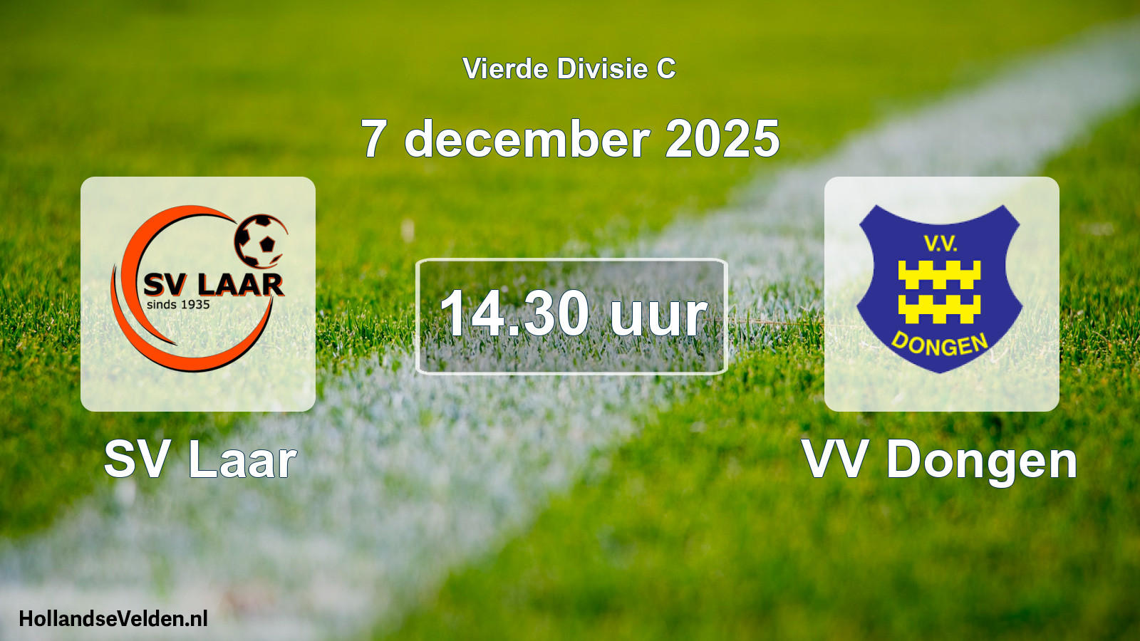 Geplande wedstrijd: SV Laar - VV Dongen (7 december 2025)