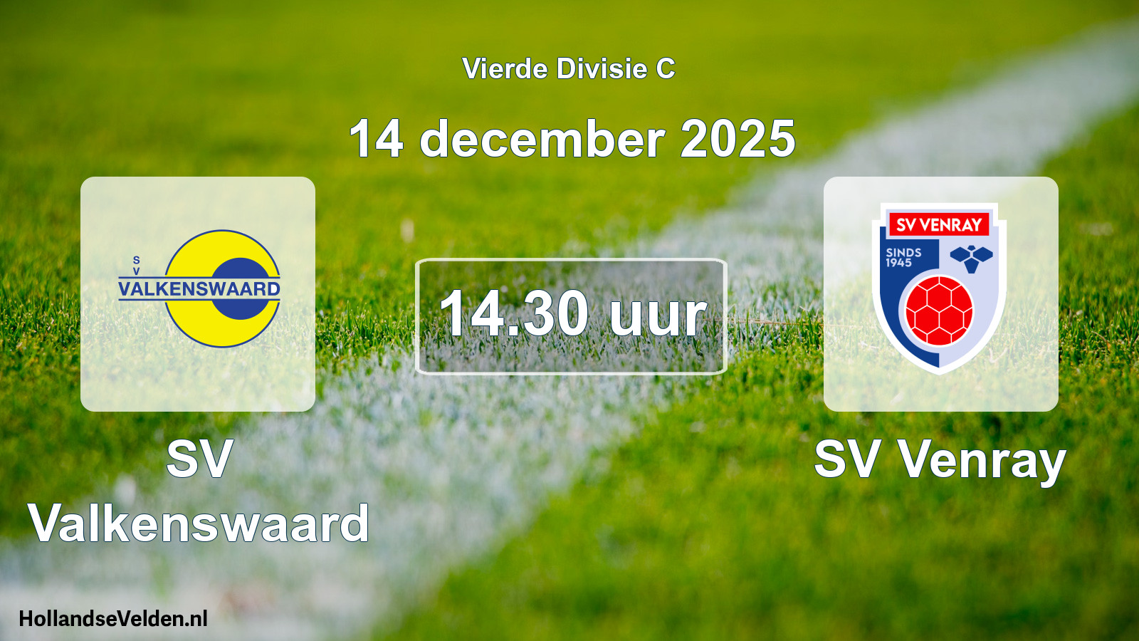 Scheduled Match: SV Valkenswaard - SV Venray (14 December 2025)