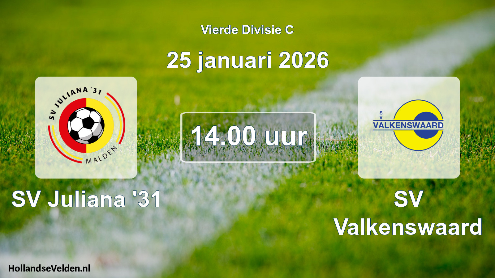 Scheduled Match: SV Juliana '31 - SV Valkenswaard (25 January 2026)