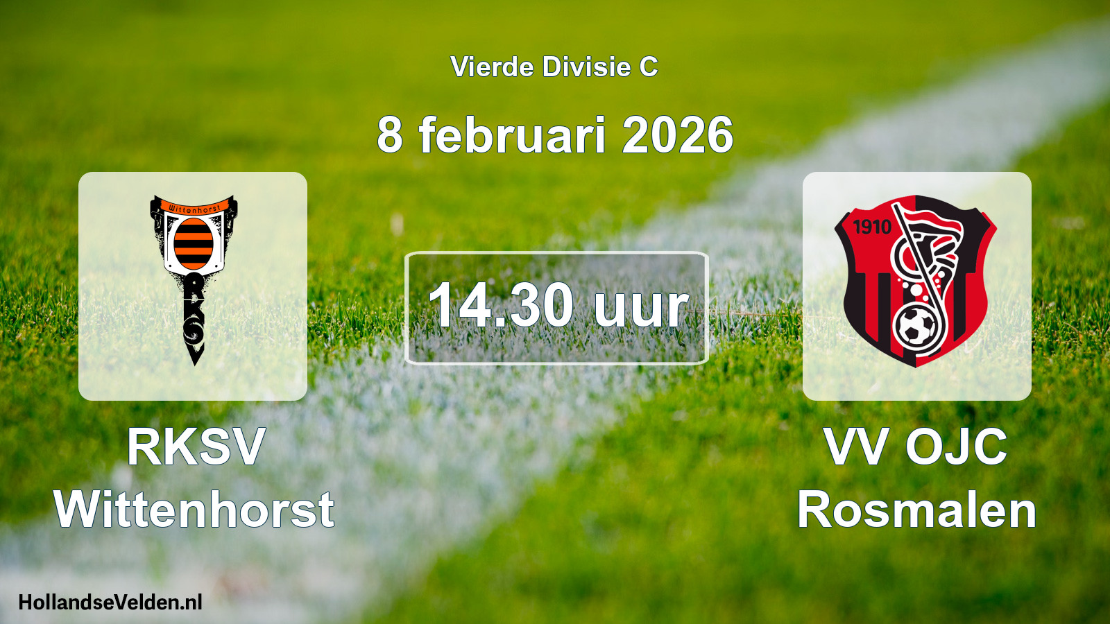 Scheduled Match: RKSV Wittenhorst - VV OJC Rosmalen (8 February 2026)