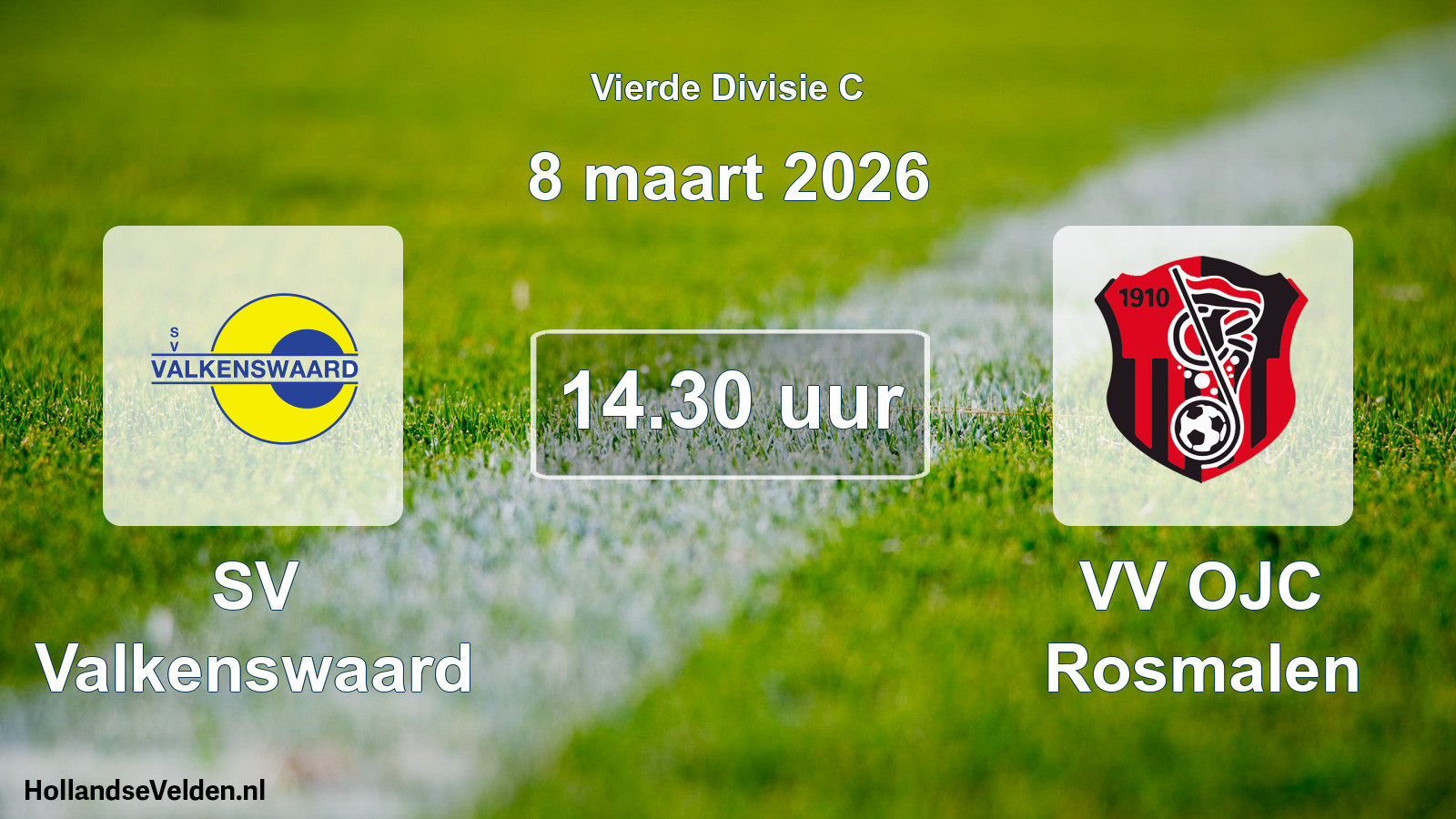 Scheduled Match: SV Valkenswaard - VV OJC Rosmalen (8 March 2026)