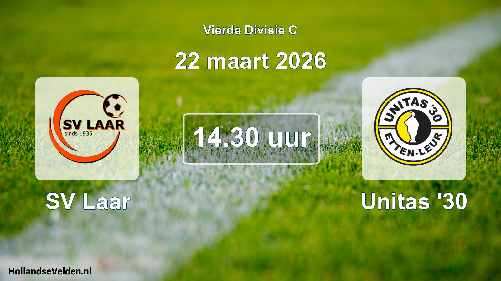 Scheduled Match: SV Laar - Unitas '30 (22 March 2026)