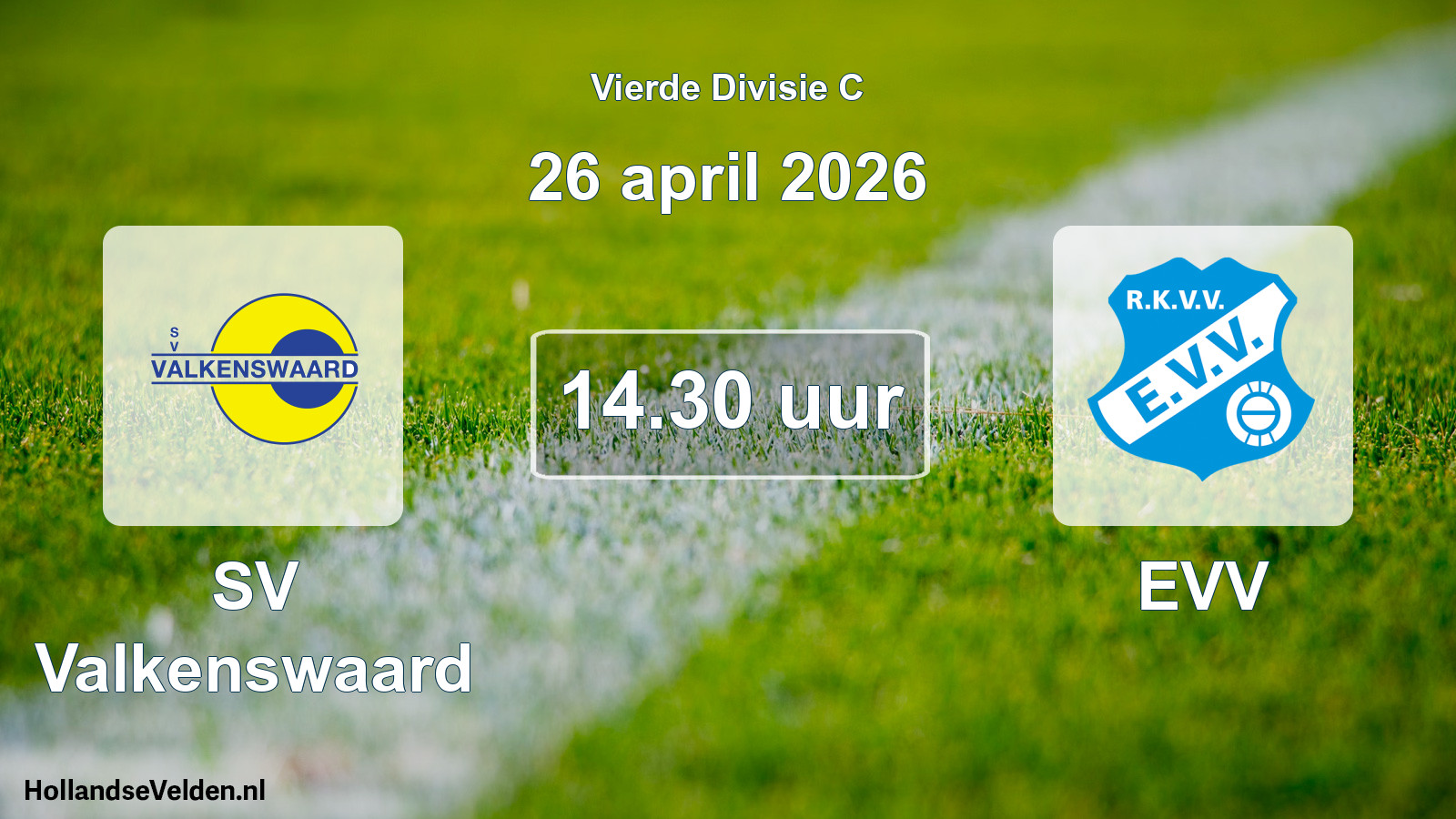 Geplande wedstrijd: SV Valkenswaard - EVV (26 april 2026)