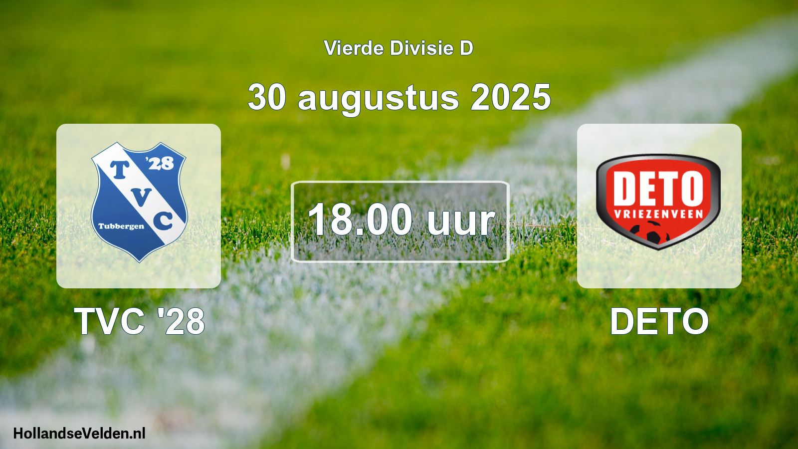 Scheduled Match: TVC '28 - DETO (30 August 2025)