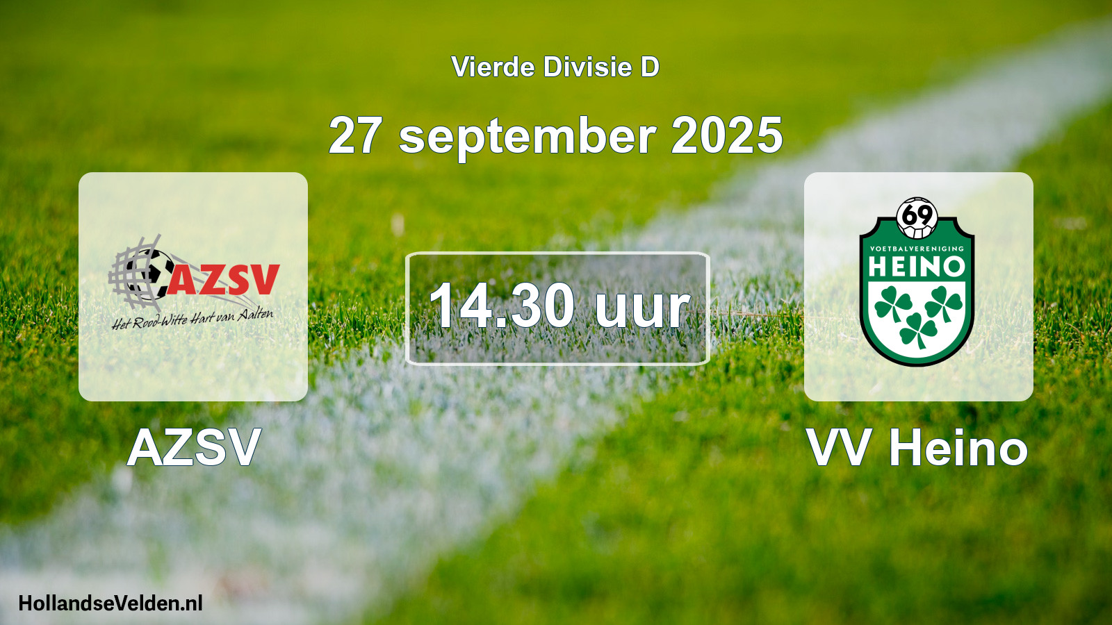 Scheduled Match: AZSV - VV Heino (27 September 2025)