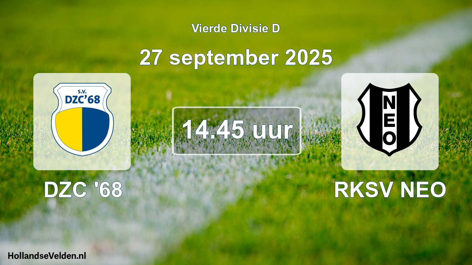 Scheduled Match: DZC '68 - RKSV NEO (27 September 2025)