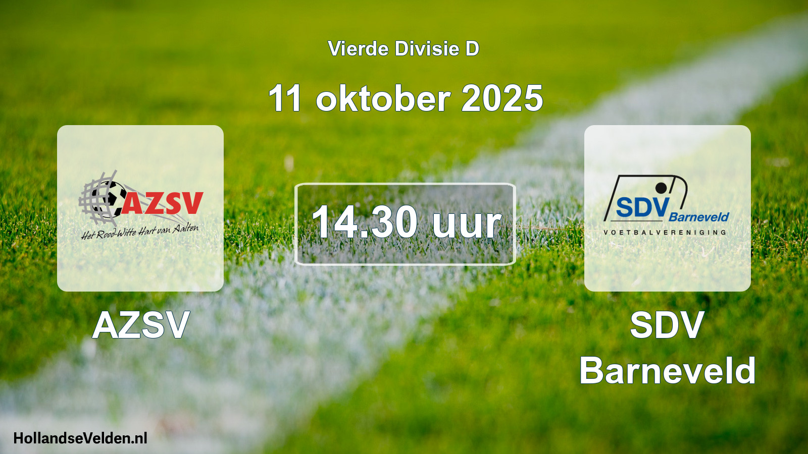 Scheduled Match: AZSV - SDV Barneveld (11 October 2025)