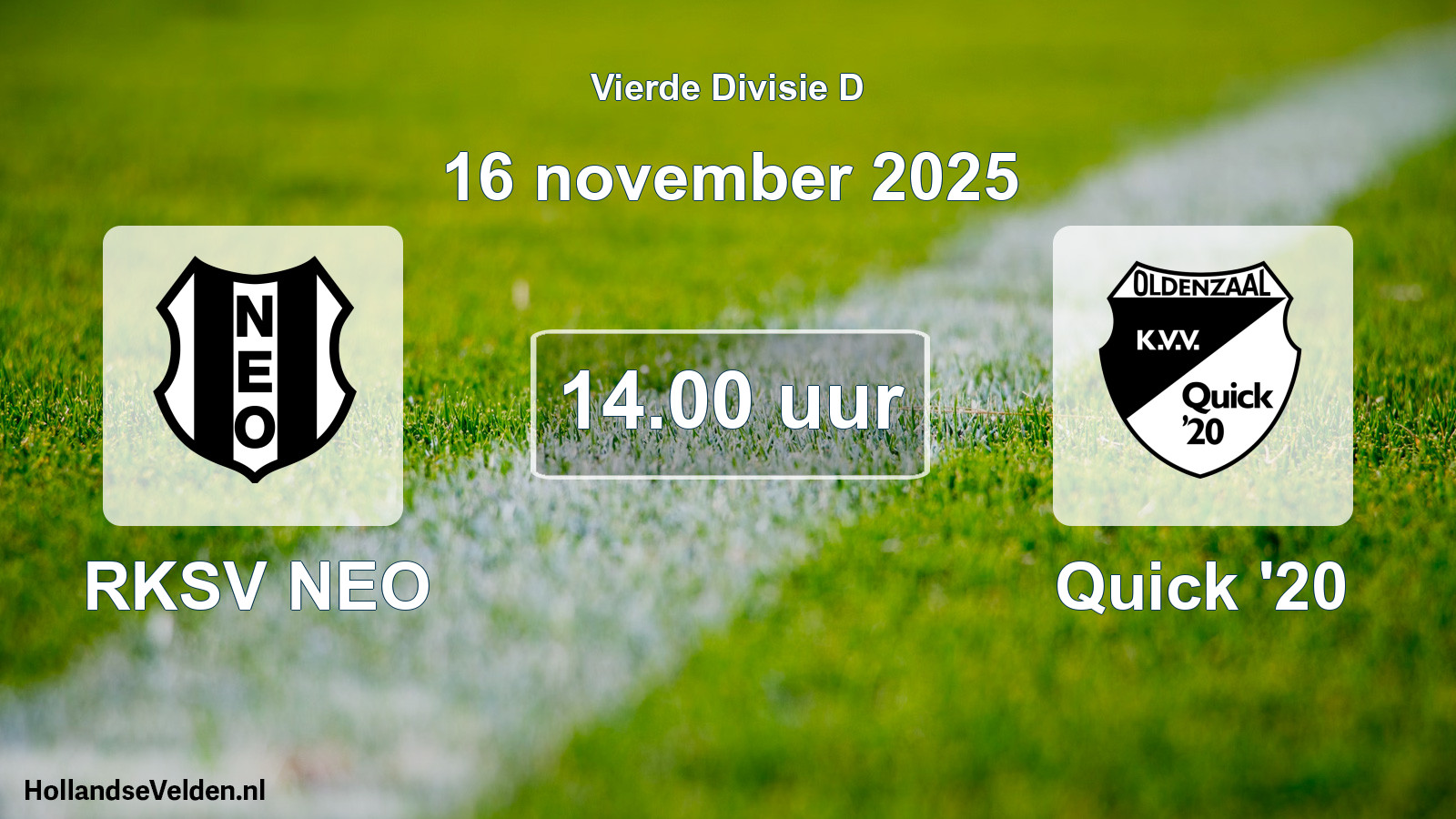 Scheduled Match: RKSV NEO - Quick '20 (16 November 2025)