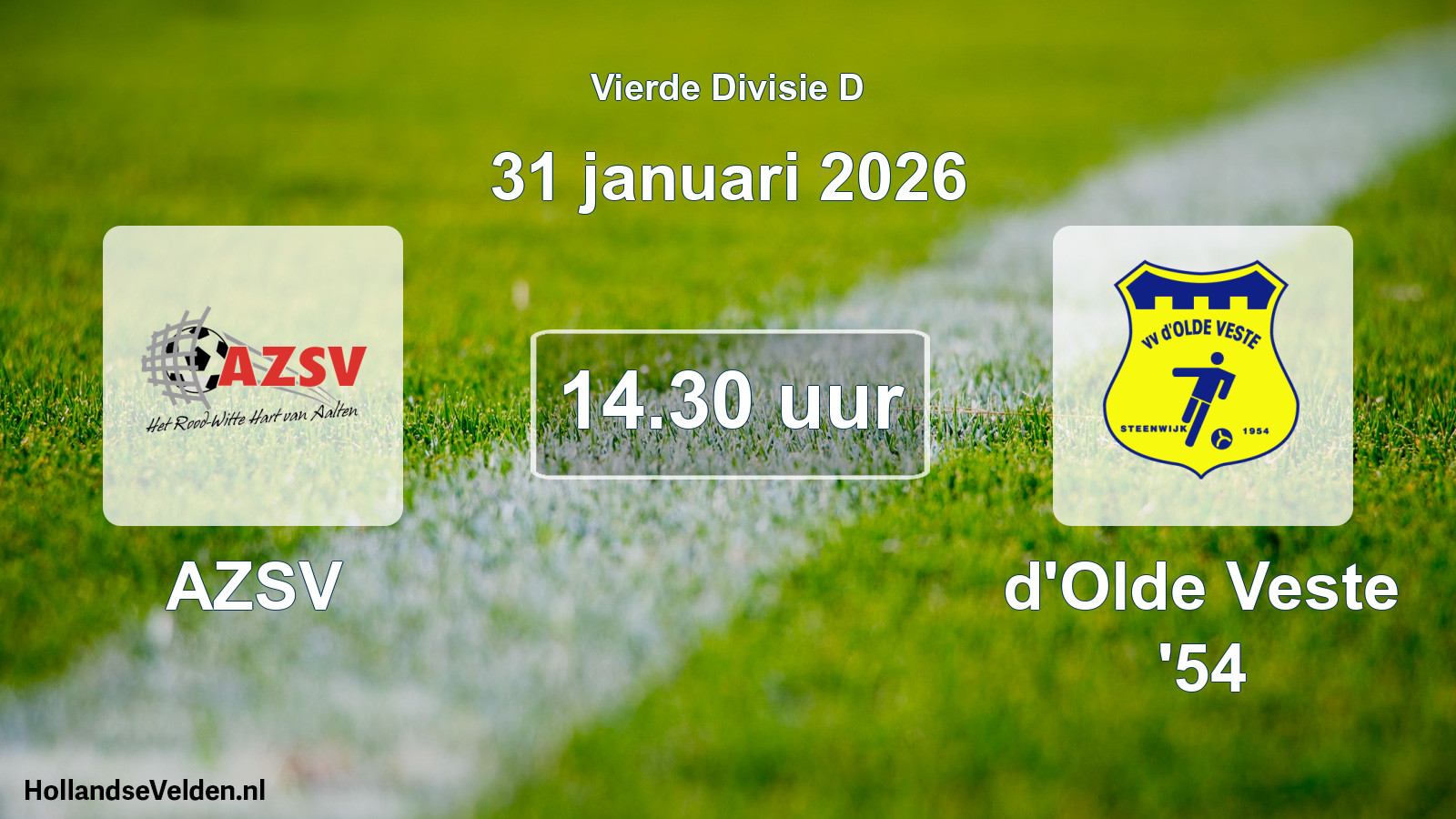 Scheduled Match: AZSV - d'Olde Veste '54 (31 January 2026)
