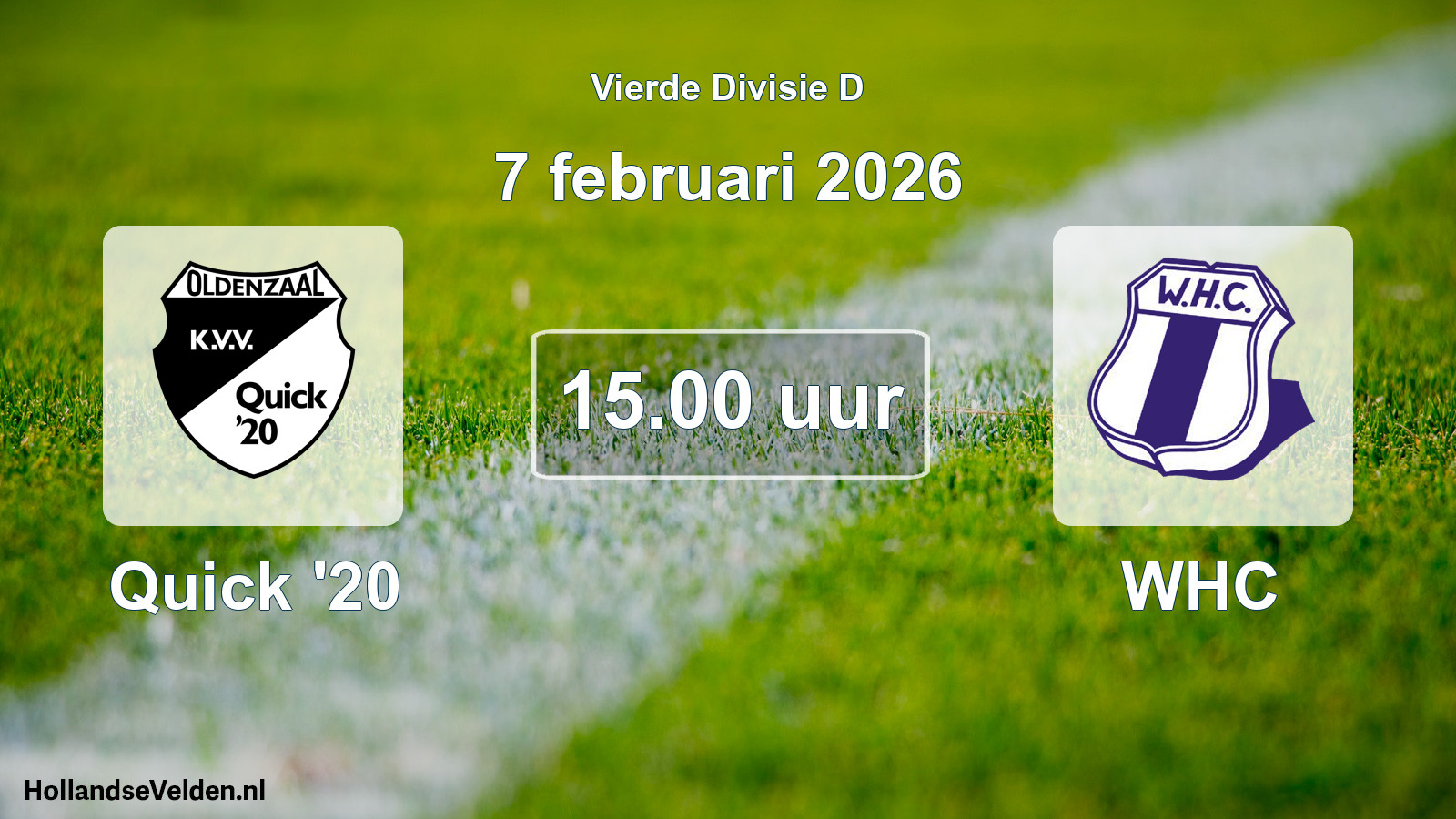 Scheduled Match: Quick '20 - WHC (7 February 2026)