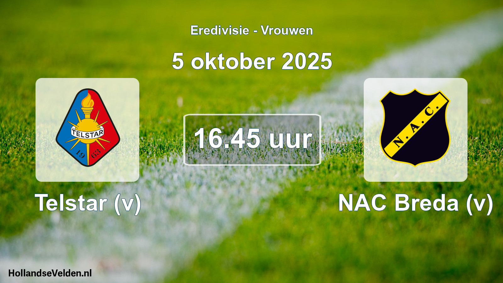Scheduled Match: Telstar (v) - NAC Breda (v) (5 October 2025)