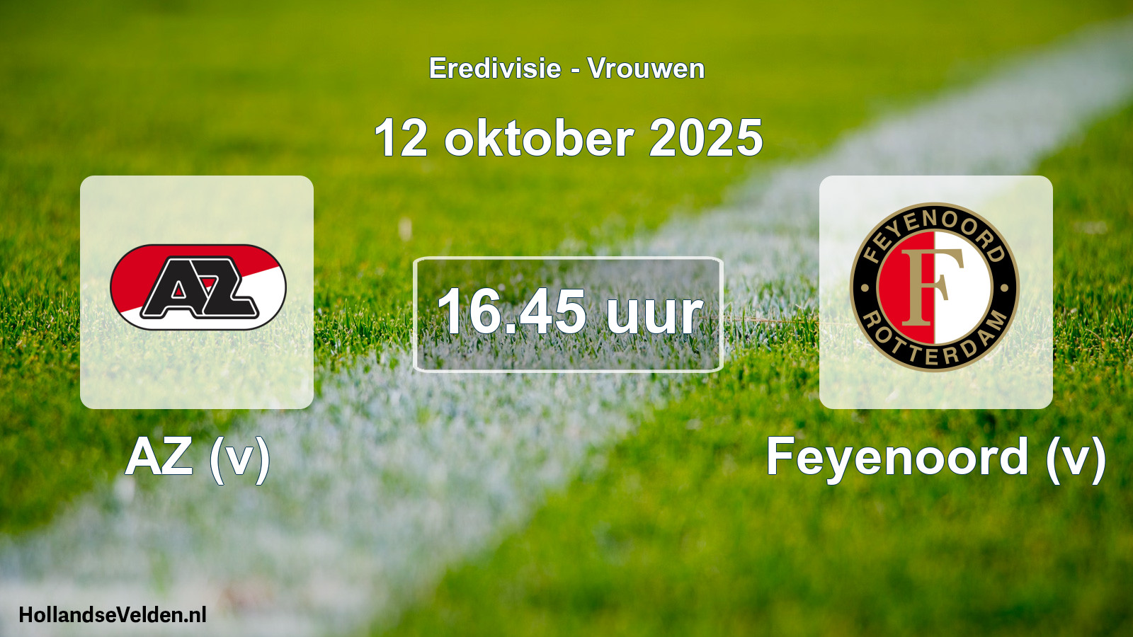 Scheduled Match: AZ (v) - Feyenoord (v) (12 October 2025)