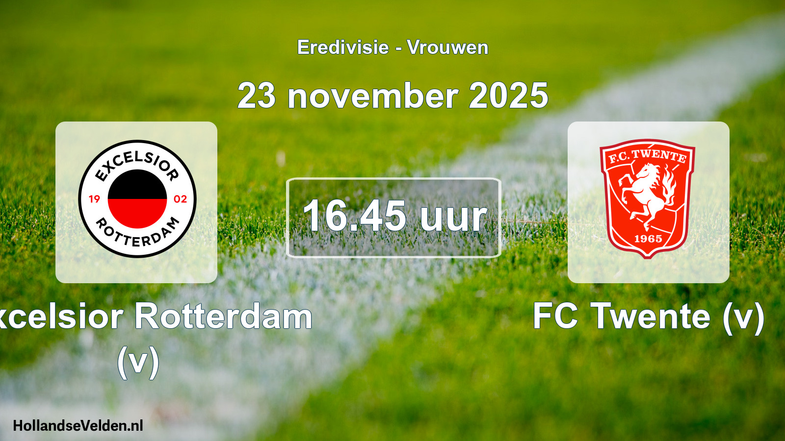Scheduled Match: Excelsior Rotterdam (v) - FC Twente (v) (23 November 2025)