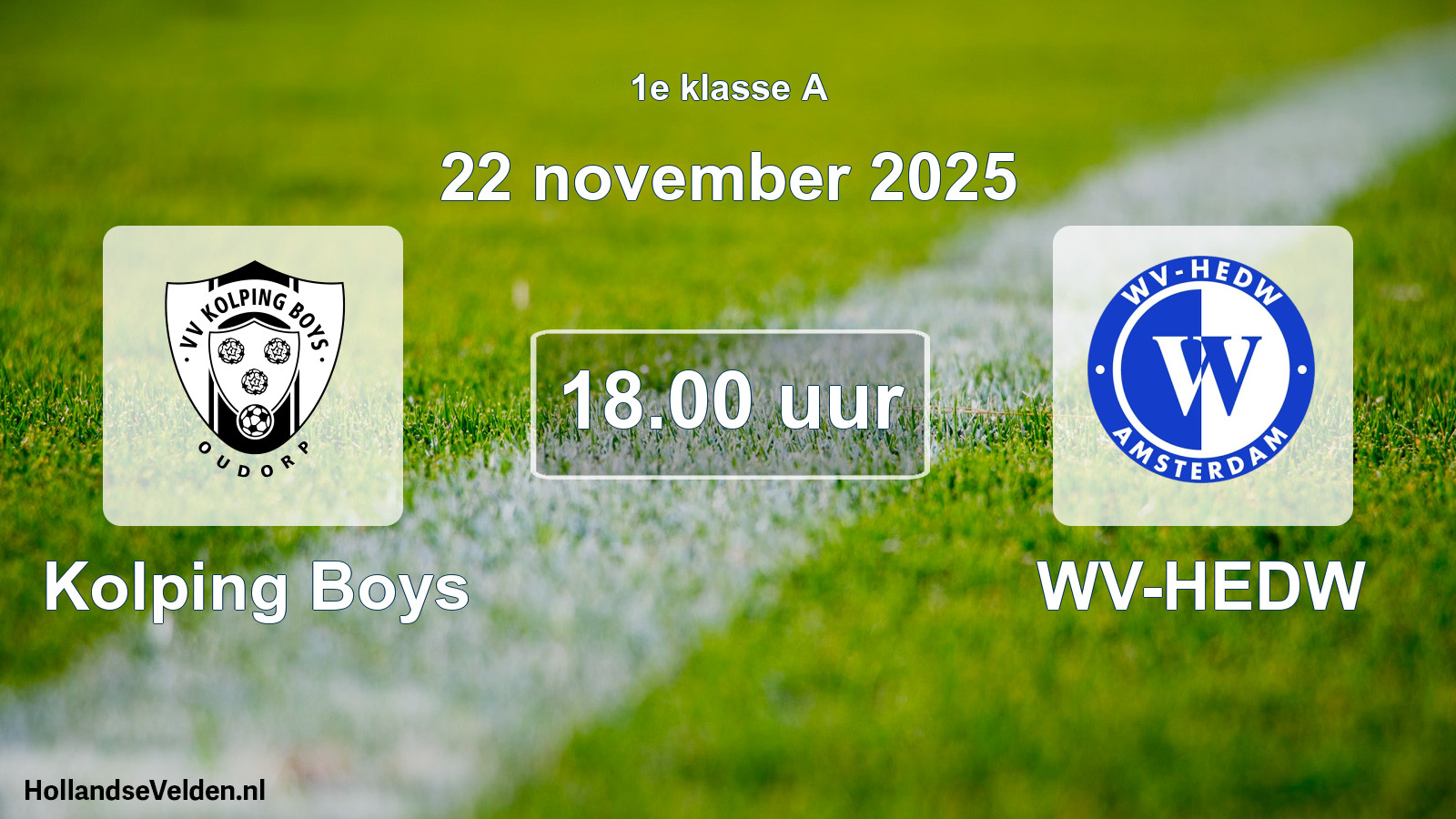 Scheduled Match: Kolping Boys - WV-HEDW (22 November 2025)