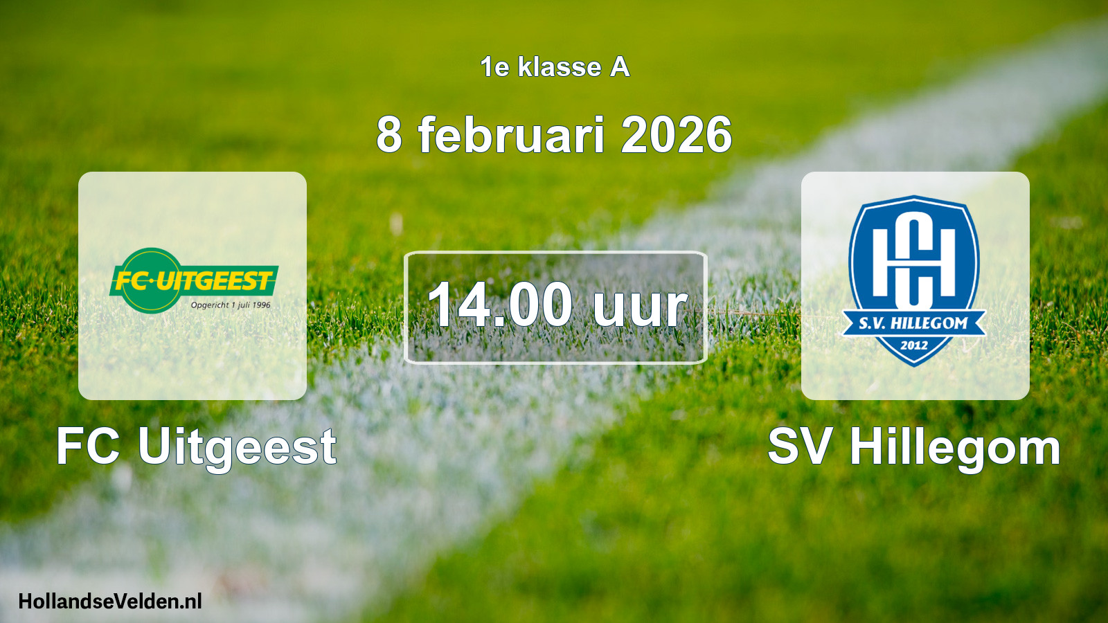 Scheduled Match: FC Uitgeest - SV Hillegom (8 February 2026)