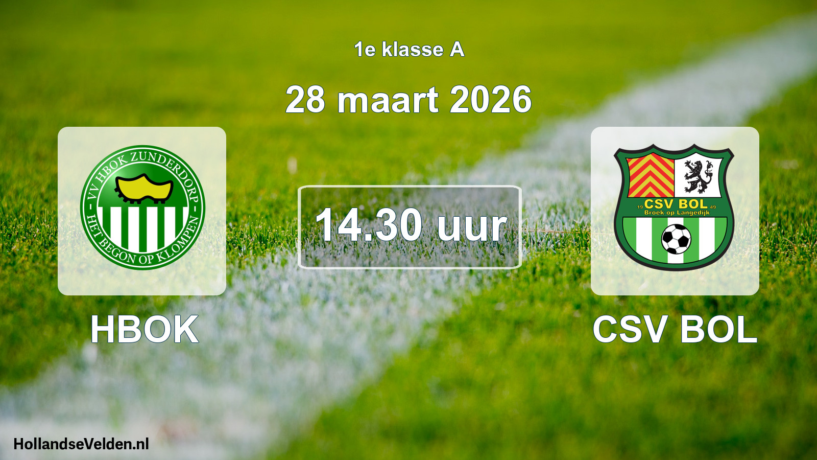 Scheduled Match: HBOK - CSV BOL (28 March 2026)