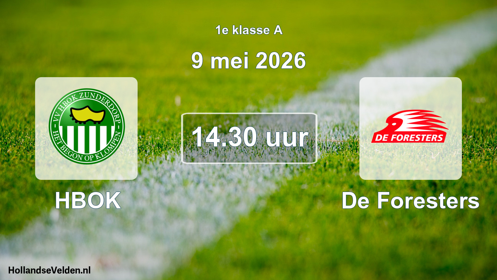 Scheduled Match: HBOK - De Foresters (9 May 2026)
