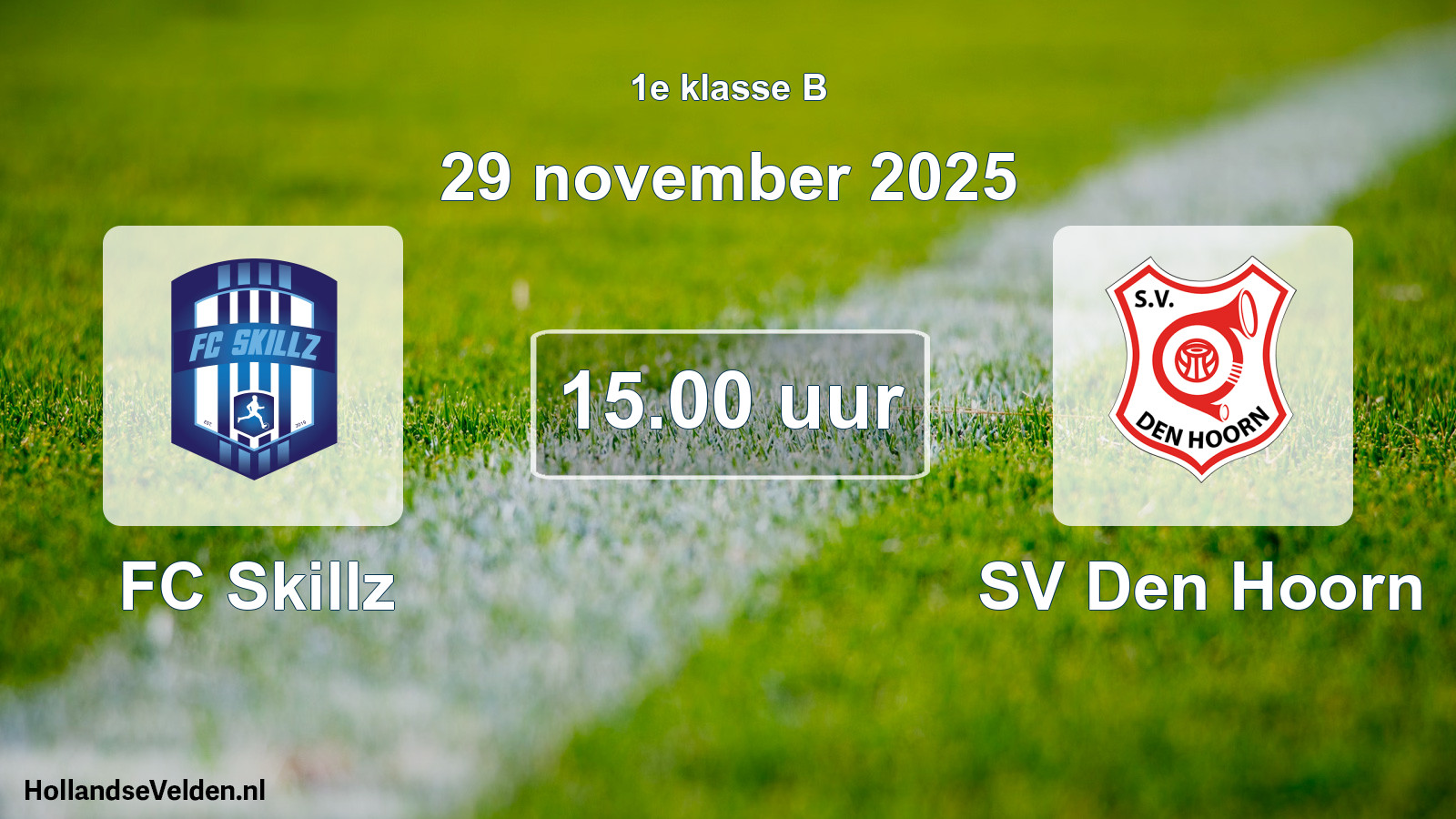 Geplande wedstrijd: FC Skillz - SV Den Hoorn (29 november 2025)