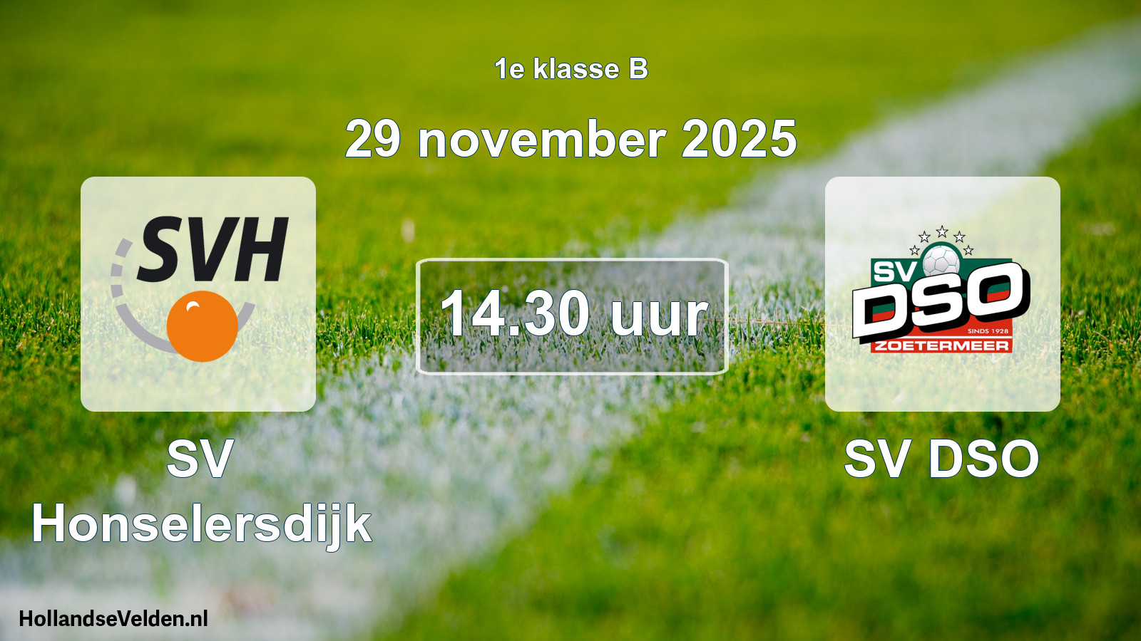 Geplande wedstrijd: SV Honselersdijk - SV DSO (29 november 2025)