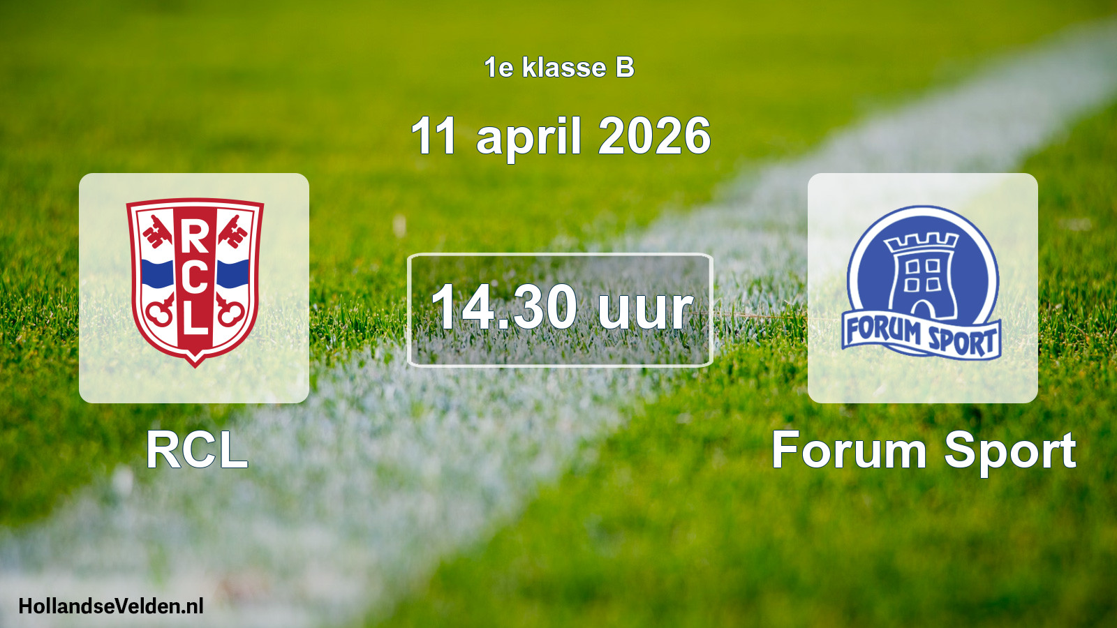 Geplande wedstrijd: RCL - Forum Sport (11 april 2026)